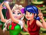 Ladybug ve Elsa Mutluluk Pozu